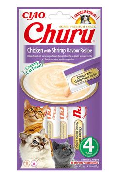 Churu Cat Chicken with Shrimp Flavour Recipe 4x14g INABA FOODS Co., Ltd.