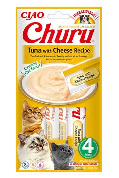 Churu Cat Tuna with Cheese Recipe 4x14g INABA FOODS Co., Ltd.
