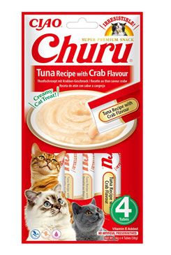 Churu Cat Tuna Recipe with Crab Flavor 4x14g INABA FOODS Co., Ltd.