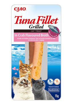 Churu Cat Tuna Fillet in Crab Flavoured Broth 15g INABA FOODS Co., Ltd.