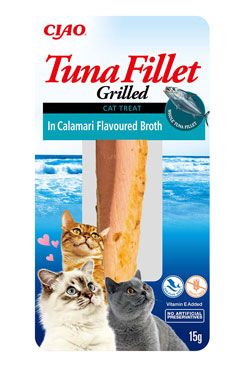 Churu Cat Tuna Fillet in Calamari Flavoured Broth 15g INABA FOODS Co., Ltd.