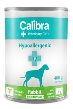 Calibra VD Dog konz. Hypoallergen. Rabbit&Insect 400g Calibra Diety