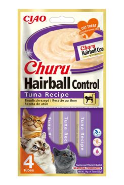 Churu Cat Hairball Tuna Recipe 4x14g INABA FOODS Co., Ltd.