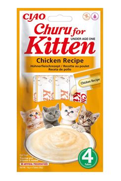 Churu Cat Kitten Chicken Recipe 4x14g INABA FOODS Co., Ltd.