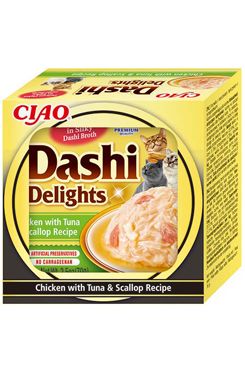 Churu Cat CIAO Dashi kuře s tuňákem a hřebenatkou 70g INABA FOODS Co., Ltd.