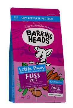 BARKING HEADS Little Paws Fuss Pot Duck 1,5kg Pet Food (UK) Ltd