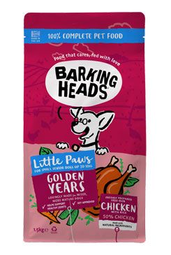 BARKING HEADS Little Paws Golden Years Chicken 1,5kg Pet Food (UK) Ltd