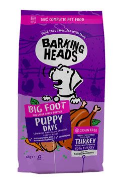 BARKING HEADS Big Foot Puppy Days Turkey 6kg Pet Food (UK) Ltd