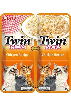 Churu Cat Twin Packs Chicken in Broth 80g INABA FOODS Co., Ltd.