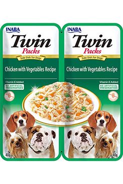 Churu Dog Twin Packs Chick&Veg. in Broth 80g INABA FOODS Co., Ltd.