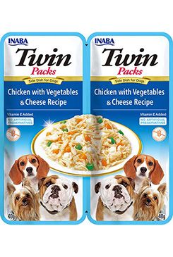 Churu Dog Twin Packs Chick&Veg. & Cheese in Broth 80g INABA FOODS Co., Ltd.