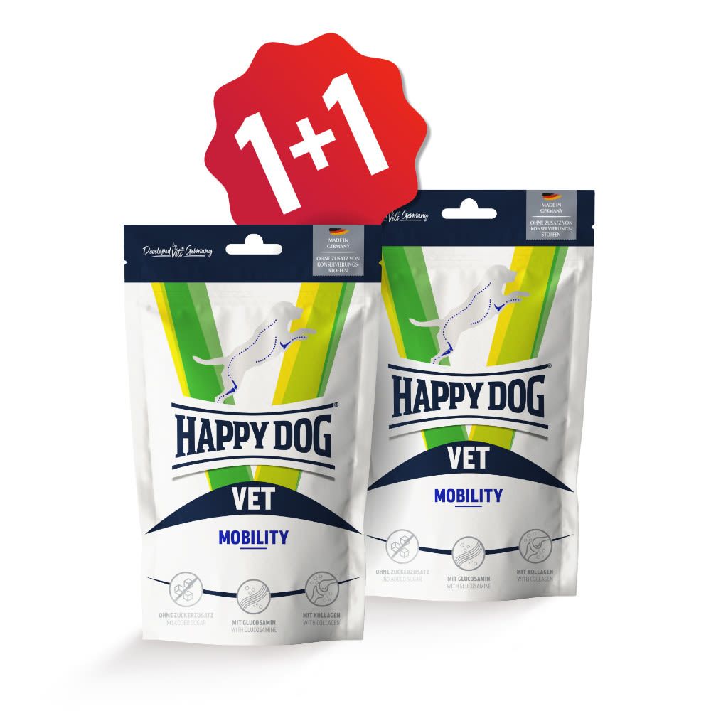 Happy Dog VET Snack Mobility 100 g SET (1+1) Euroben