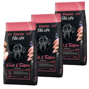 Fitmin dog For Life Duck & Turkey 3 x 12 kg