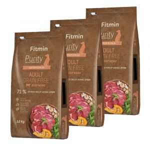 Fitmin Purity Grain Free Adult Beef 3x12kg