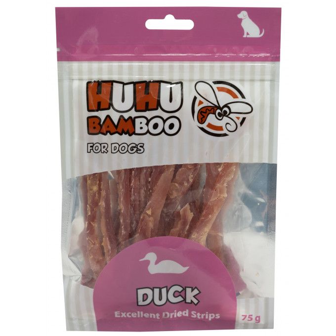 Huhu Duck Excellent Dried Strips 75g HUHUBAMBOO