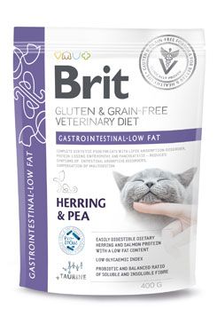 Brit VD Cat GF Gastrointestinal-Low fat 400g min. trv. do 5/2024