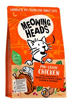 MEOWING HEADS Paw Lickin’ Chicken 4kg min. trv. do 18.12.2023 Pet Food (UK) Ltd