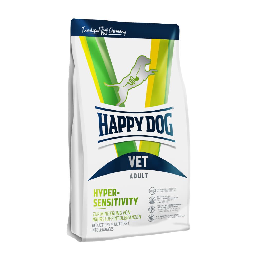 Happy Dog VET Dieta Hypersensitivity 4 kg min. trv. do 11.5.2024 Euroben