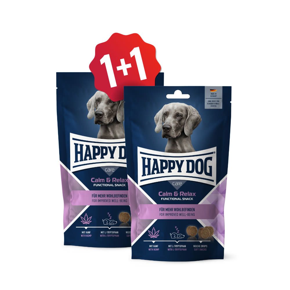 Happy Dog Care Snack Calm & Relax 100 g SET (1+1) Euroben
