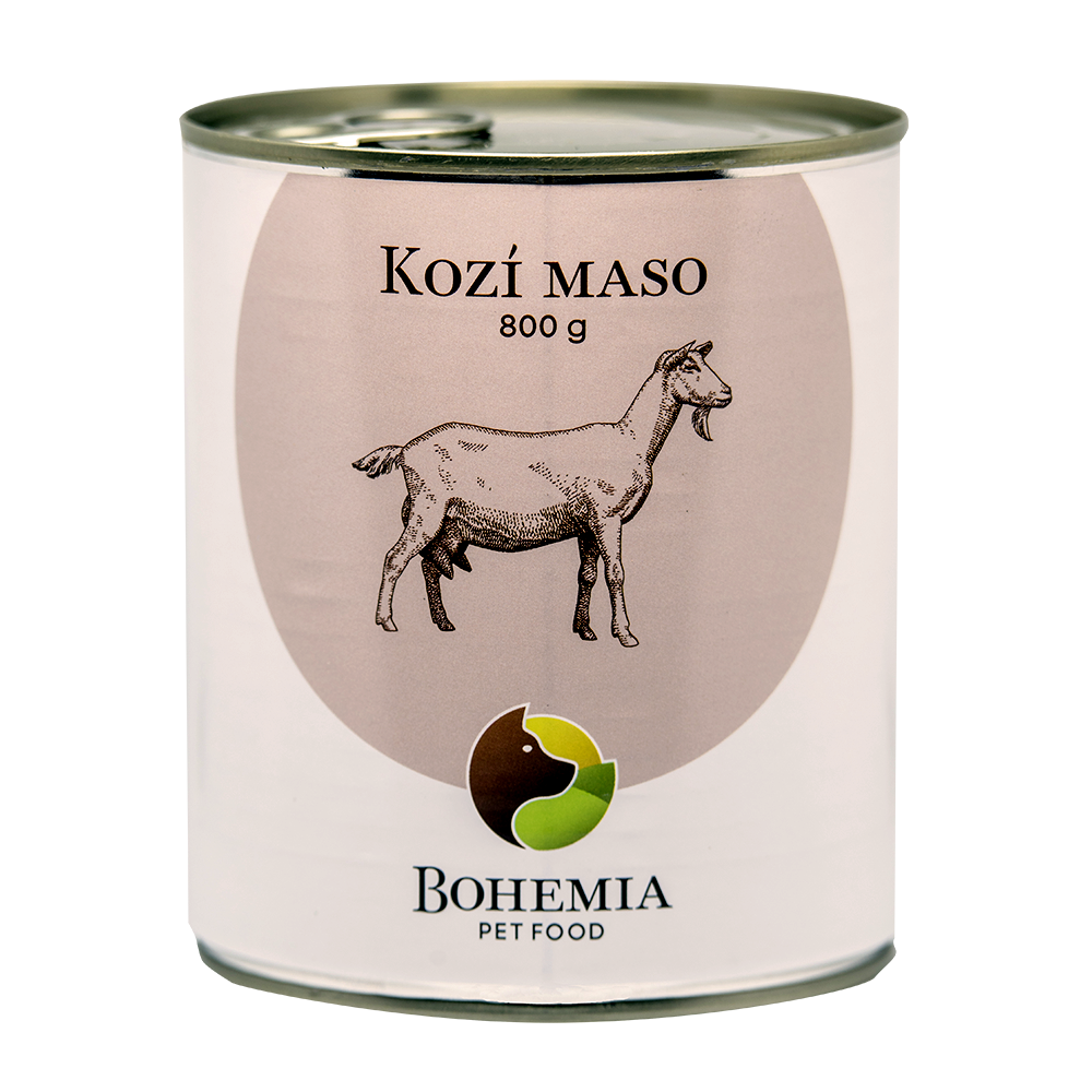 BOHEMIA Kozí maso ve vlastní šťávě 800 g Bohemia Pet Food