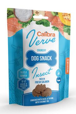 Calibra Dog Verve Crunchy Snack Insect&Salmon 150g min. trv. do 29.1.2024