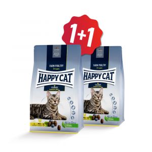 HAPPY CAT ADULT Culinary Land-Geflügel / Drůbež 1,3kg SET (1+1)