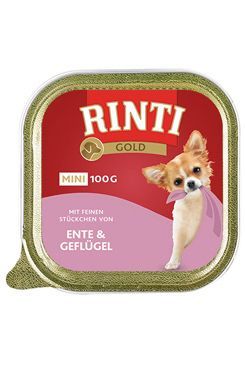 Rinti Dog Gold Mini vanička kachna+drůbež 100g Finnern GmbH & Co. KG