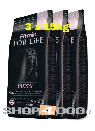 Fitmin Dog FOR LiFE puppy 3x15kg