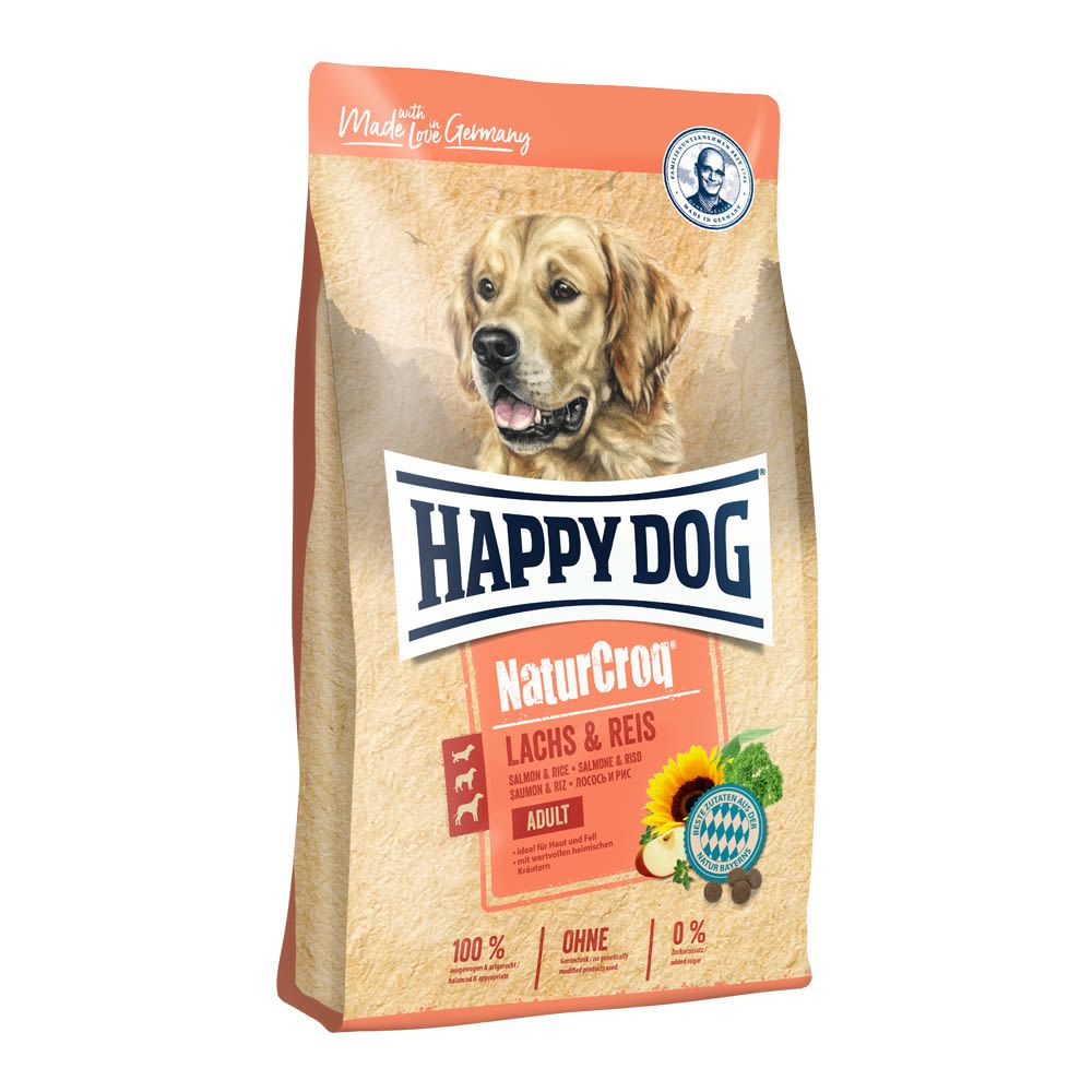 HAPPY Dog NaturCroq LACHS & REIS 11 kg