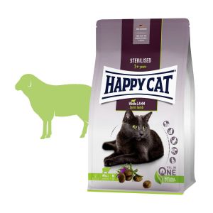 Happy Cat Sterilised Weide-Lamm / Jehnečí 4 kg
