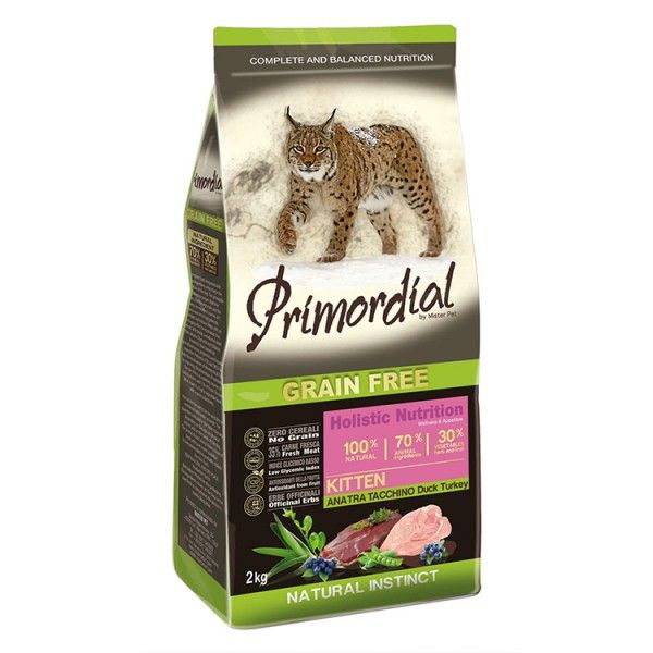 Primordial GF Kitten Duck & Turkey 2 kg Primordial Pet Food