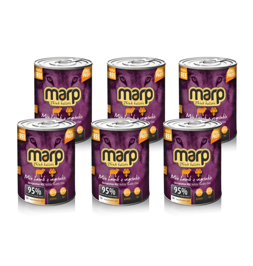 Marp Mix konzerva pro psy jehně+zelenina 6x400g Marp Holistic