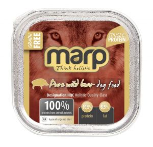 Marp Wild Boar vanička pro psy s divočákem 16x100g (15+1 zdarma) Marp Holistic