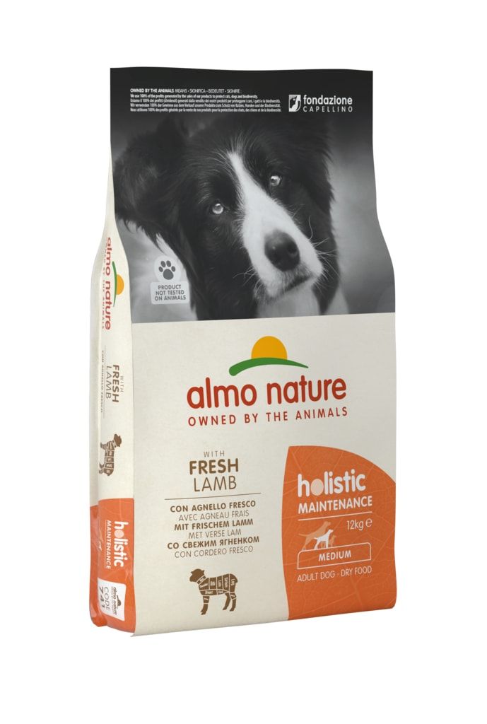 Almo Nature Holistic DRY DOG - M - Dospělý - Jehně a rýže 12kg