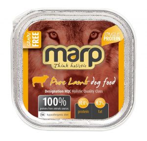 Marp Lamb vanička pro psy s jehněčím 16x100g (15+1 zdarma) Marp Holistic
