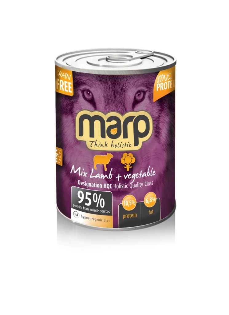 Marp Mix konzerva pro psy jehně+zelenina 400g Marp Holistic