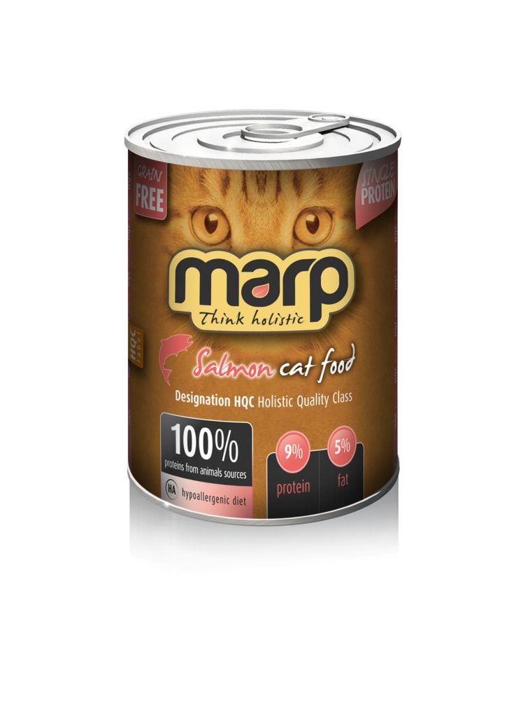 Marp Salmon konzerva pro kočky s lososem 370g Marp Holistic