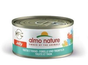 Almo Nature HFC - Pstruh a tuňák Jelly 70g výhodné balení 24ks