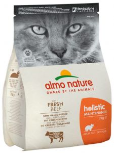 Almo Nature Holistic DRY CAT - Adult Hovězí a rýže 2kg