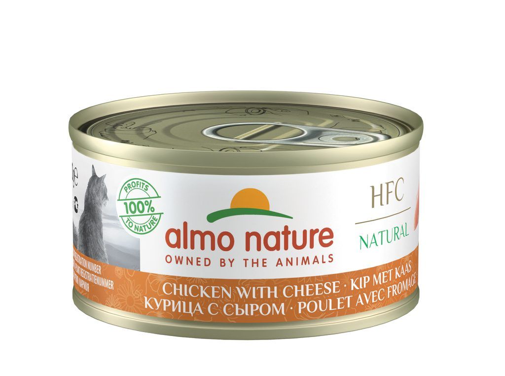 Almo Nature HFC WET CAT- Kuře a sýr 70g