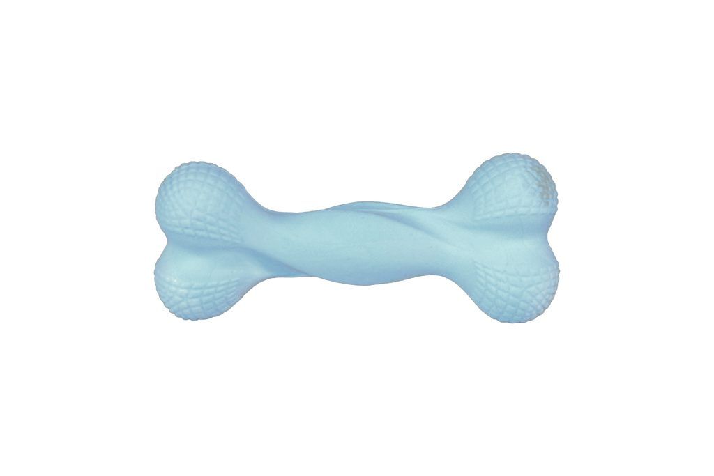 Eco friendly hračka pro psy kost velká modrá z TRP pěny, 15cm/76g Pučálka