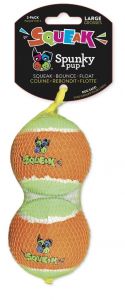 Pískací tenisový míček 2ks Spunky Pup 7,5cm