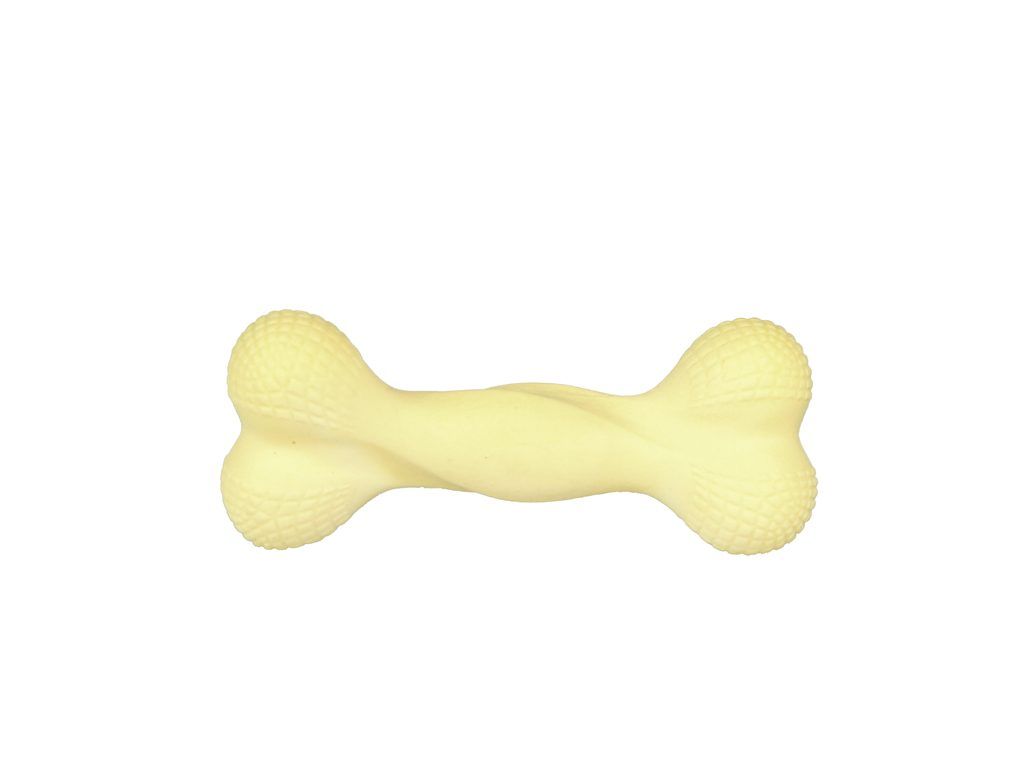 Eco friendly hračka pro psy kost velká žlutá z TRP pěny, 15cm/76g Pučálka