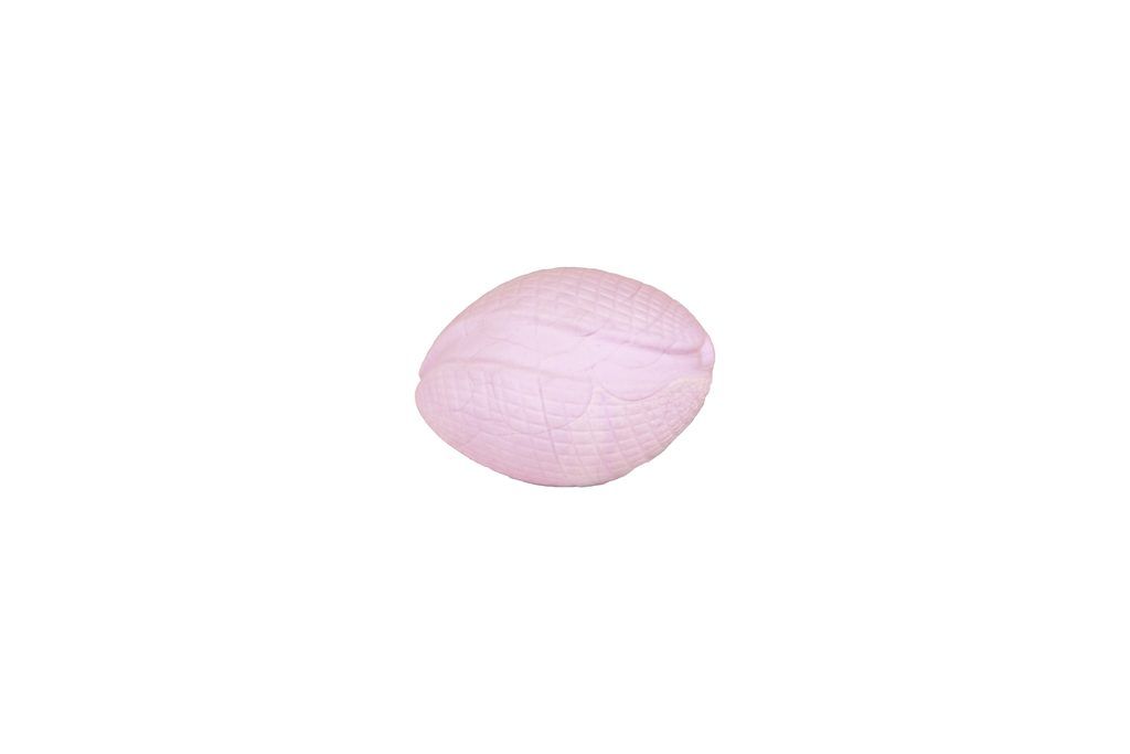 Eco friendly hračka pro psy rugby míč růžový, 10cm/110g Pučálka