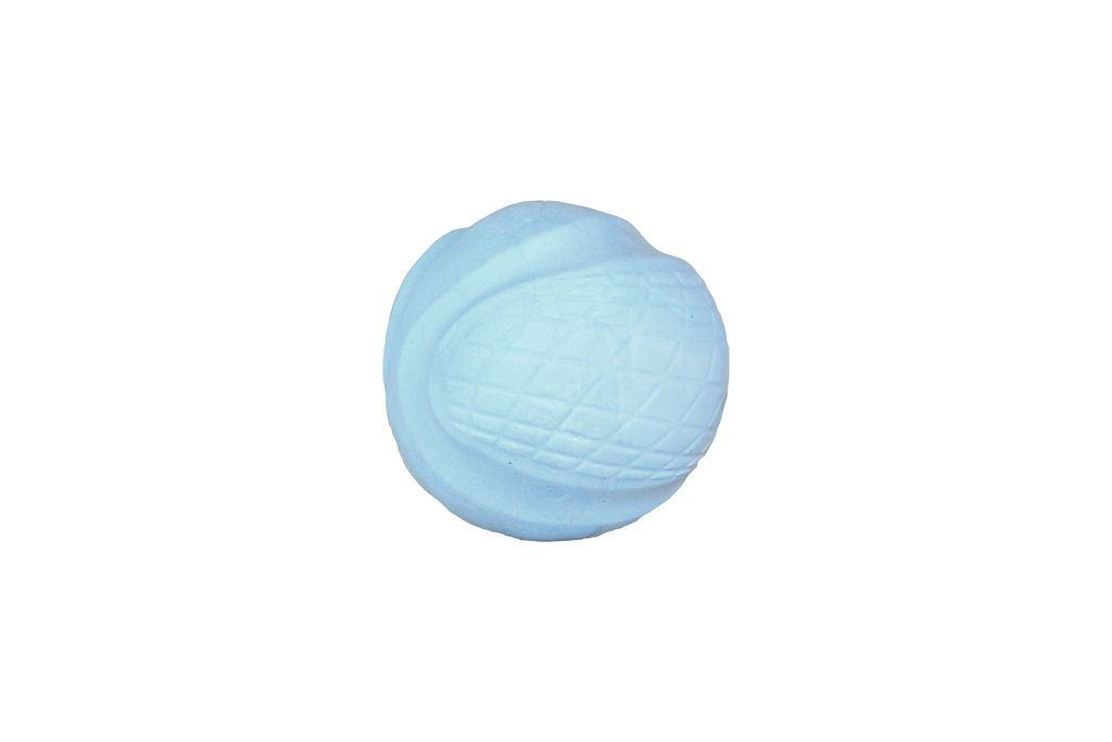 Eco friendly hračka pro psy míč modrý, 8cm/105g Pučálka