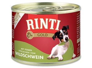 Rinti Dog Gold konzerva divočák 185g Finnern Rinti