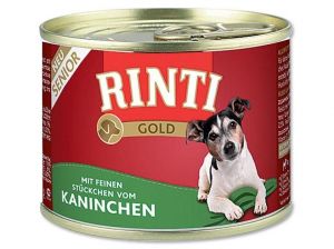 Rinti Dog Gold Senior konzerva králík 185g Finnern Rinti