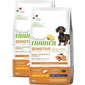 Trainer Natural Sensitive No gluten Adult Mini losos 2x7kg