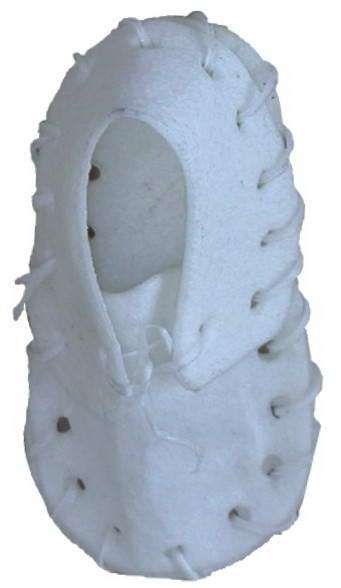 Bota buvolí bílá kůže 3" 7,5cm 25ks Tenesco