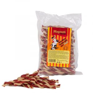 Magnum kroucená tyčka 12,5cm 50ks RED/WHITE Magnum dog food